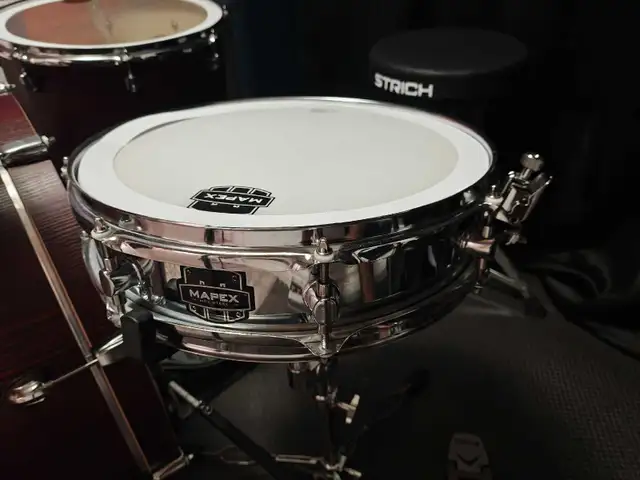 4 Piece Mapex Drumset with Zildjian Cymbals in Drums & Percussion in Barrie - Image 8