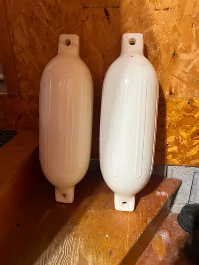Two inflatable boat bumpers like new. Used one season at boat ramp for occasional launching.