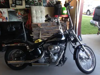 100th Anniversary Softail Standard. Mint condition, Stage 1 Screaming Eagle Kit, 88 ci, 18" apes & s...