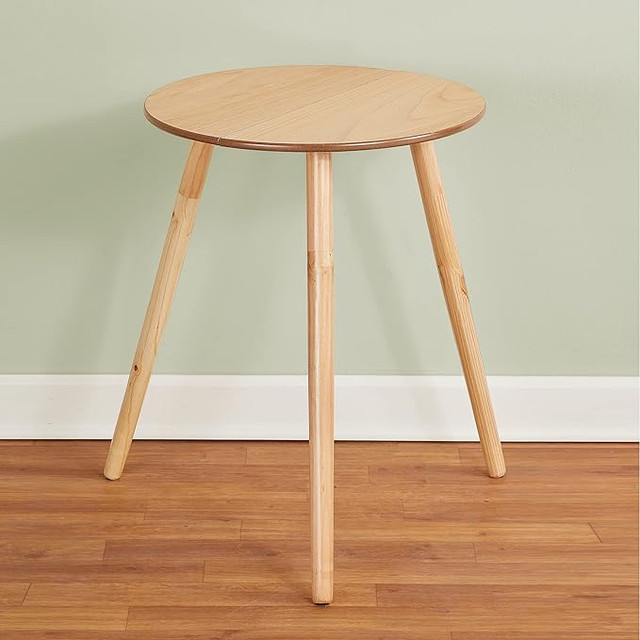 TWO 20Inch Diameter Round Wooden Side Accent Tables or End Table in Other Tables in Moncton - Image 2