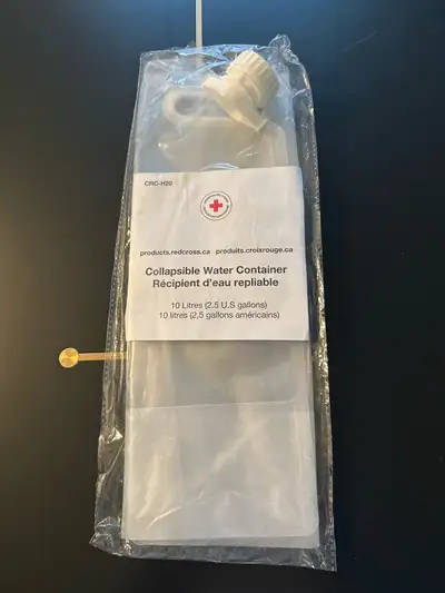 Canadian Red Cross 10L Collapsible Water Container, View more