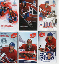 CARTE DE HOCKEY CANADIENS DE MONTREAL CÉDULE LOT 21