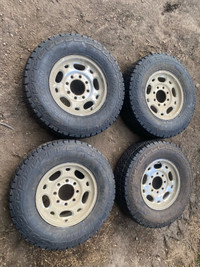 245/70/16 8 bolt chev tires and rims