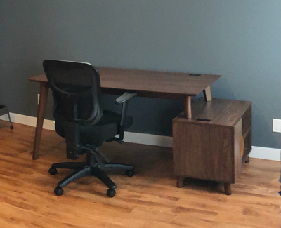 Desk with storage, View more