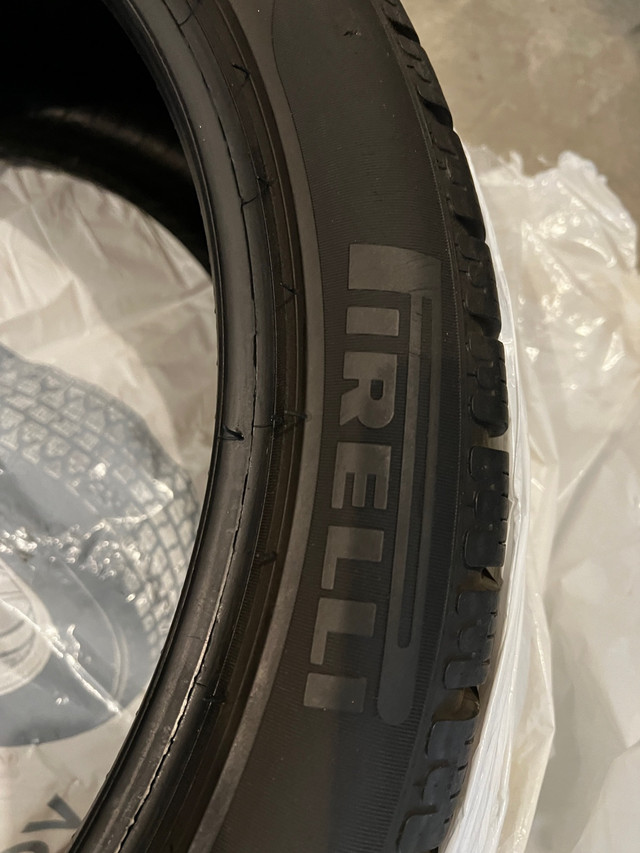 4 Pirelli Winter Tires - 255/40r20 Front & 285/35r20 Rear - 6/32 in Tires & Rims in Calgary - Image 3