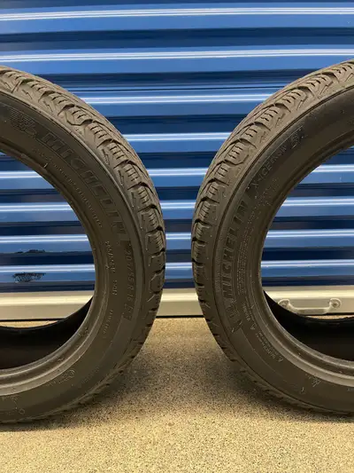 Pair. 205/55R16 94H XL Michelin X-Ice Snow. FIRM $150: Two Used Winter Tires. FIRM Tires Tread Depth...