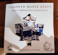 TORONTO MAPLE LEAFS 2002/03 official medallions complete set