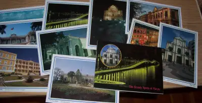 brand new mint condition a collection of 10 postcards entitled THE BEAUTY SPOTS OF MACAU. each card...