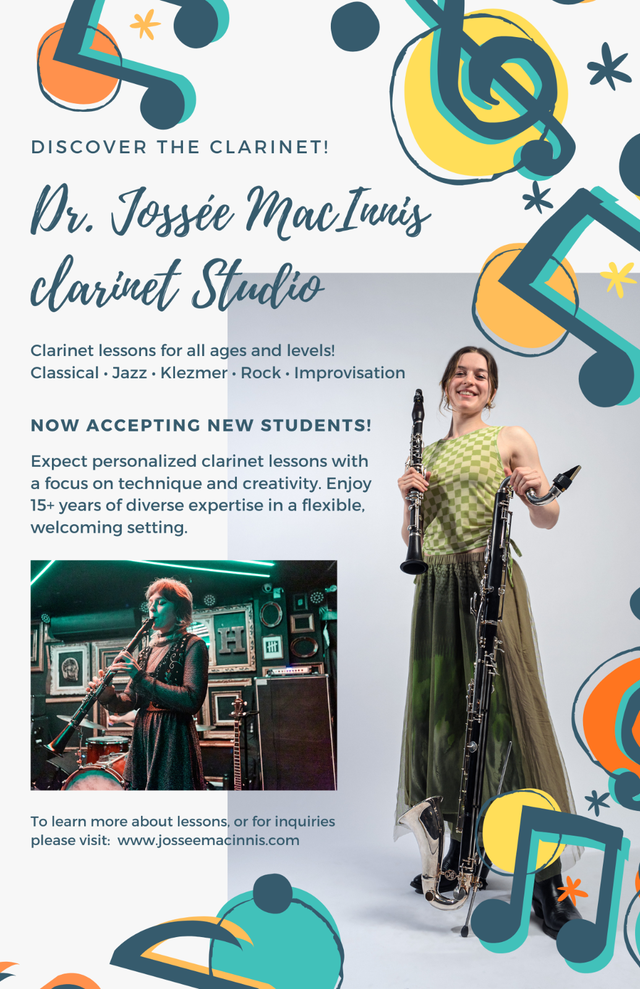 Professeure de clarinette Montréal - Clarinet teacher Montreal64960029043202121