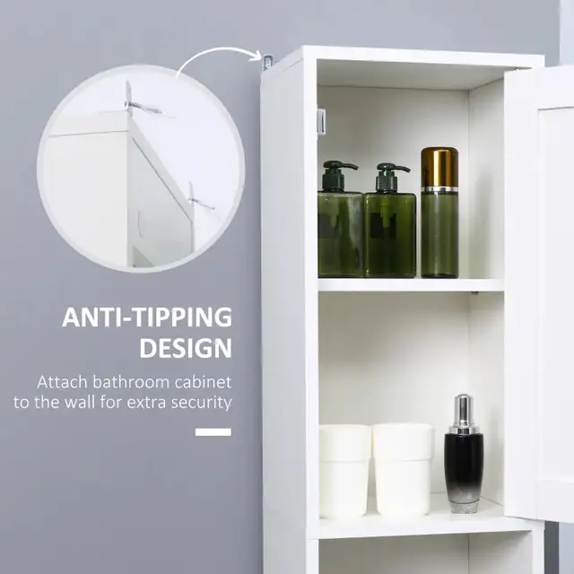 71" tall  Bathroom Storage Cabinet with Mirror  in Storage & Organization in Markham / York Region - Image 6