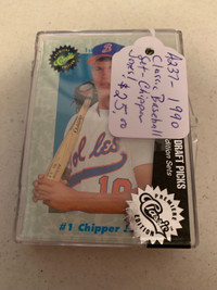 1990 Classic TOP DRAFT PICKS Chipper Jones Baseball Showcase 319