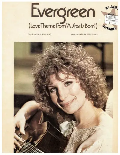 Evergreen (Theme from "A Star is Born") Piano/guitar score, View more