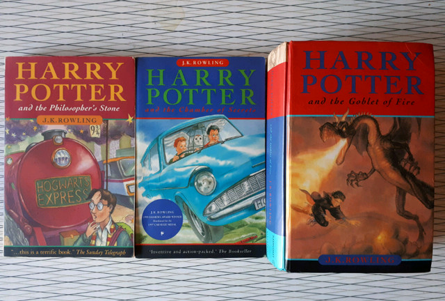 3 Harry Potter Books and Placemat Trivia games in Children & Young Adult in Mississauga / Peel Region