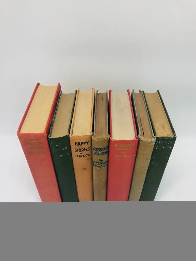 Antique Collection of Stephen Leacock books circle early 1900s in Fiction in Oshawa / Durham Region - Image 7