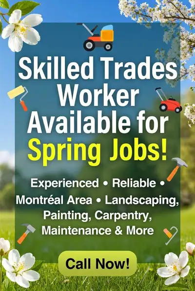 Skilled Trade Workers Available for Spring Projects, View more