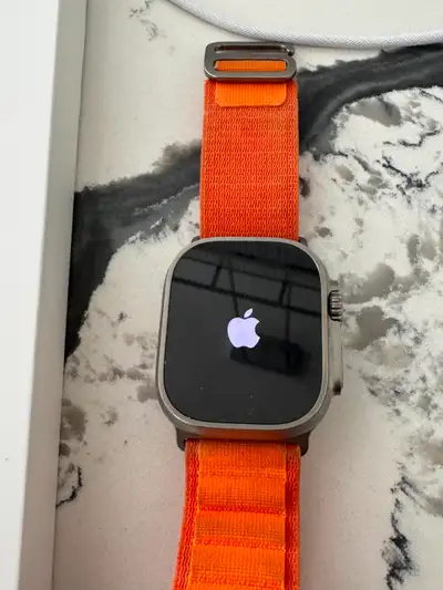Apple Watch Ultra GPS + Cellular, 49mm Titanium Case with Orange, View more