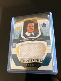 2016 Auston Matthews Jersey patch serial number rookie card