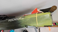 Kayak sit on top fishing kayak with pedal drive system
