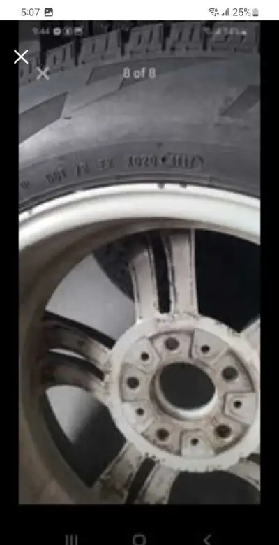 Pirelli winter tires with rims set of 4. Size: 235 /55/ t R17 Pattern bolt 5x 4.5" inches Center bor...