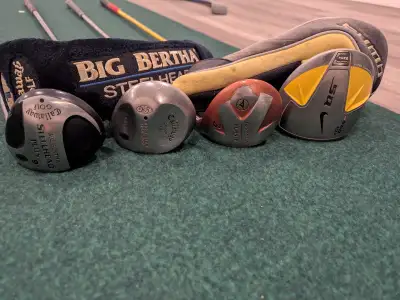 Older Men's RH Callaway Taylormade Driver & Fairway Woods, View more