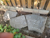 Designed cement blocks each $10