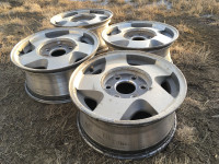 Four GM 16” alloy wheels in good used condition