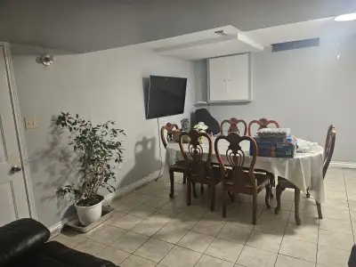 Basement Apartment one room and one small room