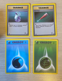 Pokémon Trainer & Energy cards Base set 2 1999