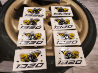 OEM DODGE CHALLENGER 1320 Angry Bee Drag Pack Emblems | NEW