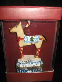 Rare~Villeroy & Boch Trinket Box Scandinavia Treats Reindeer Hin