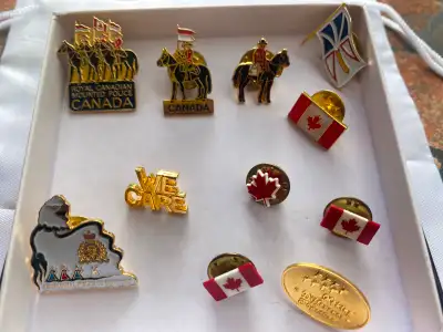 CANADIAN HAT AND LAPEL PINS, View more