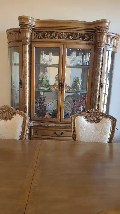 Dining Set with China Cabinet and no chairs., View more