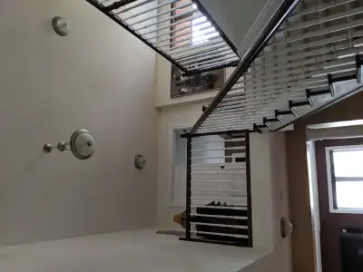 Silver frosted glass chandelier w Satin Nickel finish., View more