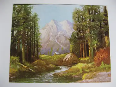 Reproduction of "Majestic Peaks" by Robert Wood, 10" x 8", View more