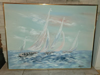 Lee Reynolds sea shore painting.