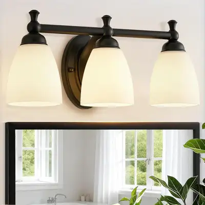 3 Bulb Dimmable Over Vanity Bathroom Light, View more