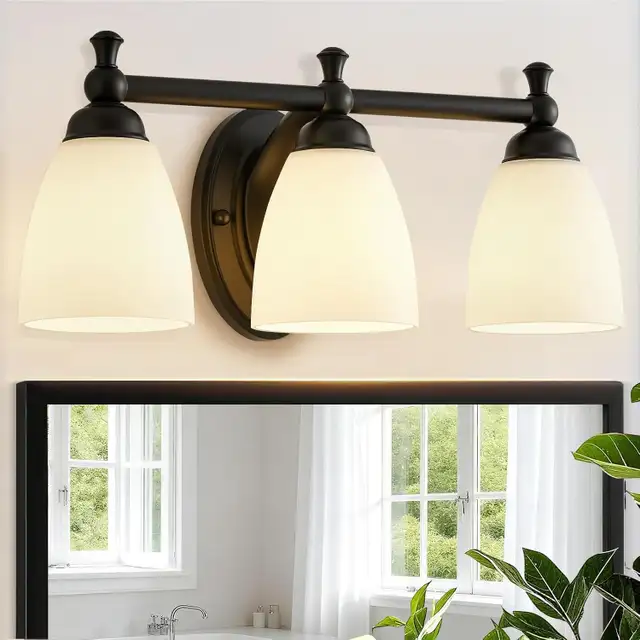 3 Bulb Dimmable Over Vanity Bathroom Light in Indoor Lighting & Fans in Ottawa - Image 2