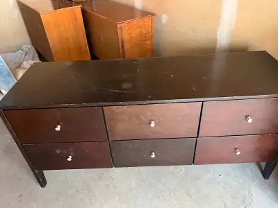 Free delivery used Dark Brown 6-Drawer Dresser, View more