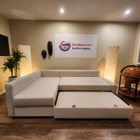 IKEA Milky White Sofa Bed with (FREE DELIVERY) ask price
