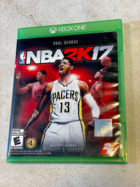 Microsoft Xbox ONE NBA 2K17 game disc 