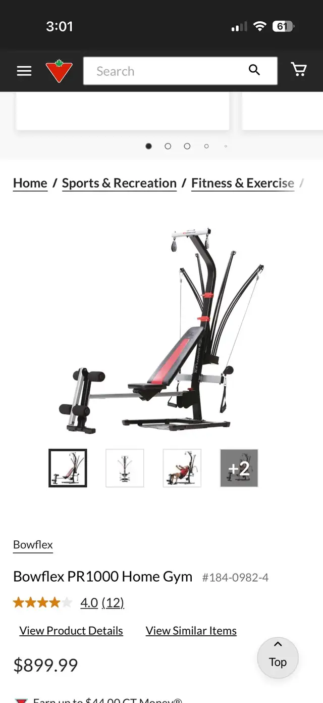 Bowflex PR1000 Home Gym  in Exercise Equipment in Saskatoon - Image 3