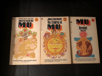 Three vintage Mu paperback books 