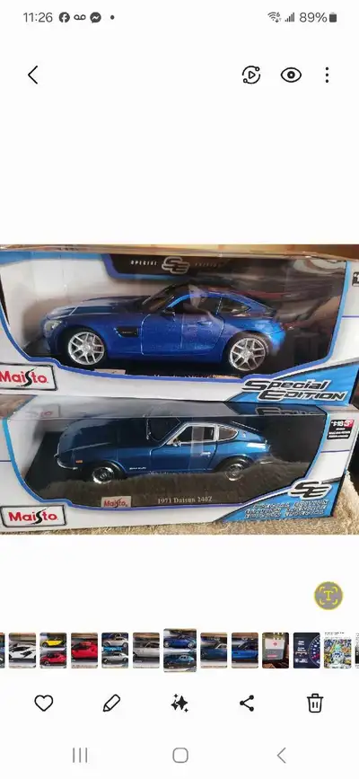 Selling my collection to fund Raiser to adopt my nieces. 1:18 scale. $35. IN boxed. Price is firm. C...