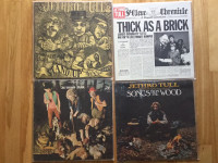 Three Jethro Tull Albums Prog Hard Rock. Canadian Press in EX