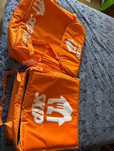 Bags barely used. The bags are in excellent condition