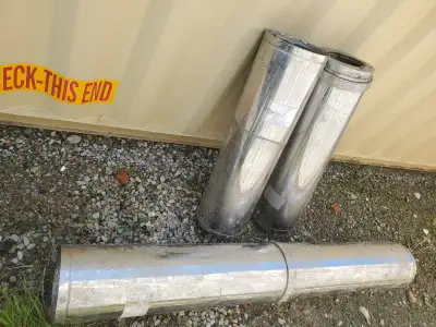 $75 each 4pcs stainless steel 6" × 36" insulated stove pipe. OBO