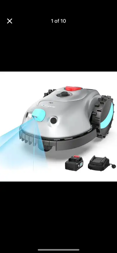 YARDCARE V100 Robotic Lawn Mower, Visual Navigation and Smart Ob, View more