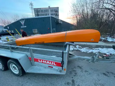 Brand new never used Nova Craft canoe 16’ Orange More pictures available upon request Able to store...