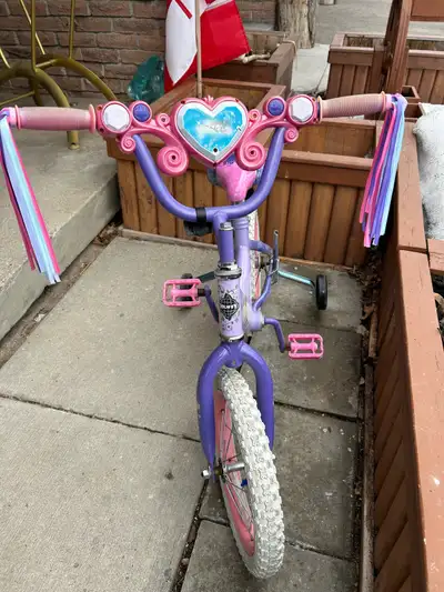 Girls 12” wheel bike with training wheels, View more