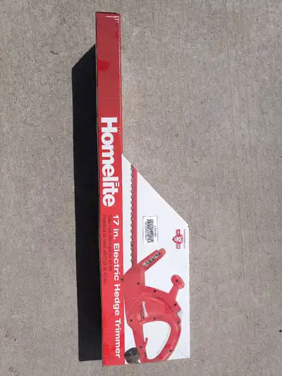 Brand New. Never used. 17" electric hedge trimmer